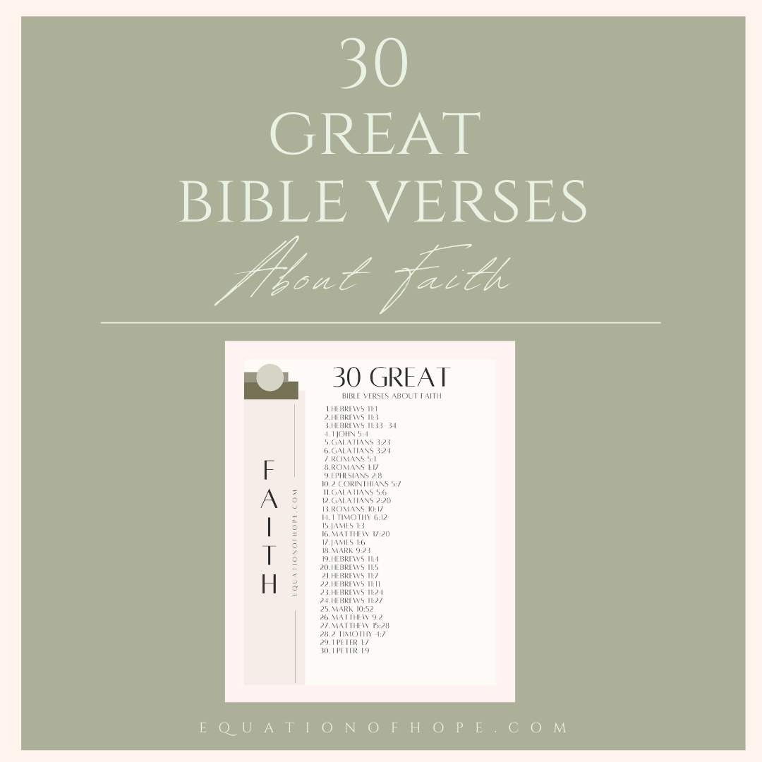 30 Best Bible Verses About Faith In Hard Times - EQUATIONOFHOPE