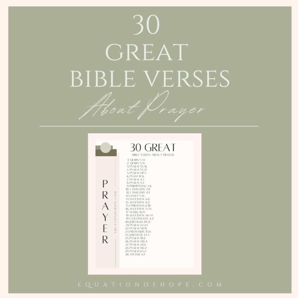 30 great bible verses about prayer printable