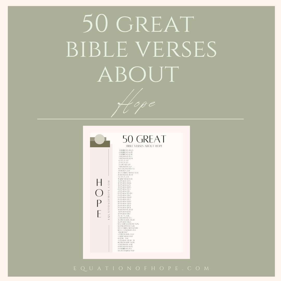50 Powerful Bible Verses About Hope - EQUATIONOFHOPE