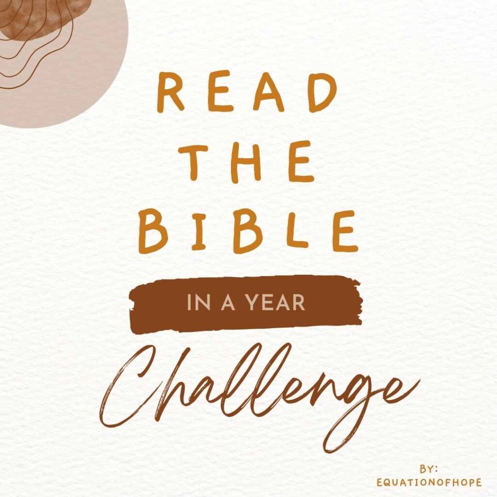 Read the Bible in a year challenge