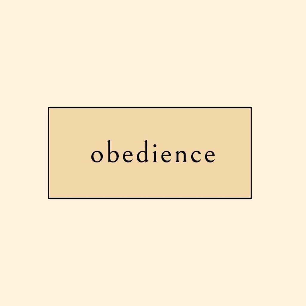 obedience bible verses