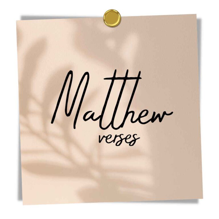 30 Best Bible Verses From Matthew