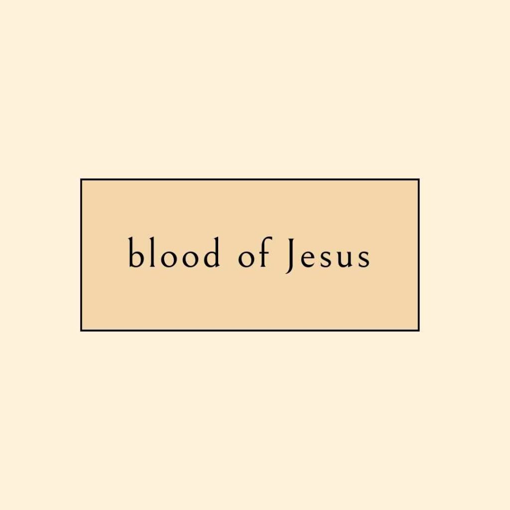 blood of Jesus bible verses