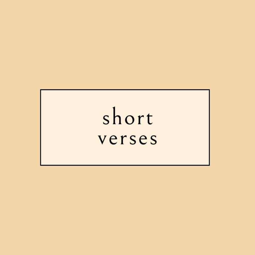 short verses