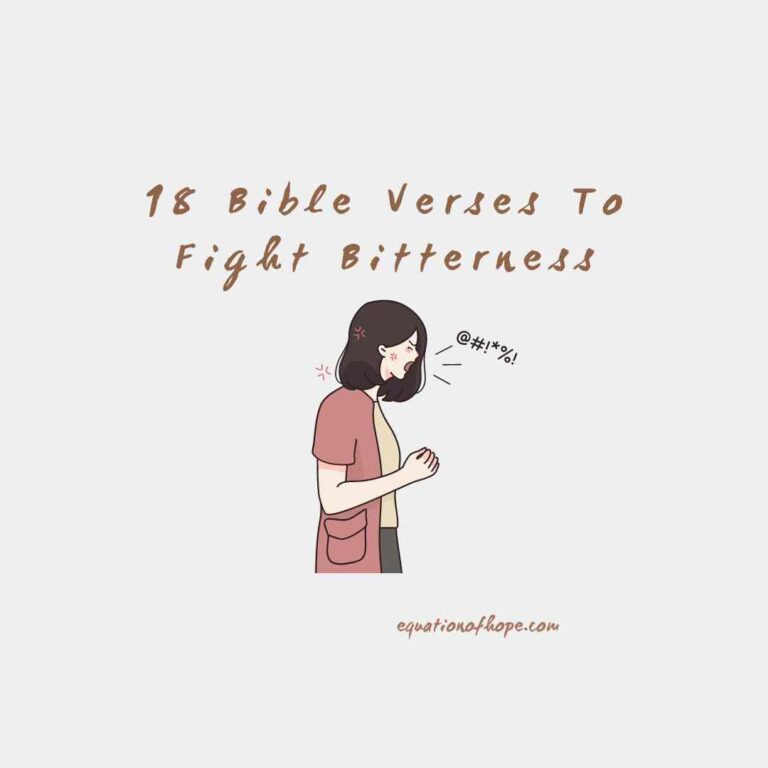 bible verses to fight bitterness